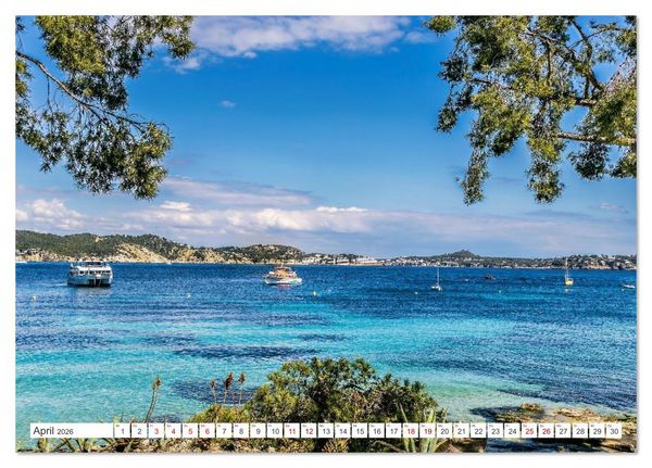 Produktbild: Mallorca - Traumhafte Buchten (Tischkalender 2026 DIN A5 quer), CALVENDO Monatskalender
