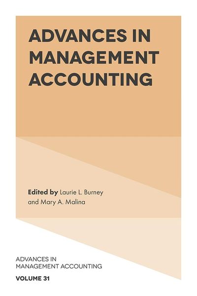 Produktbild: Advances in Management Accounting