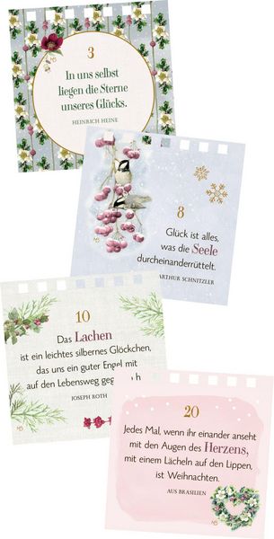 Produktbild: Mini-Tisch-Adventskalender &ndash; Zeit f&uuml;r Gl&uuml;ck