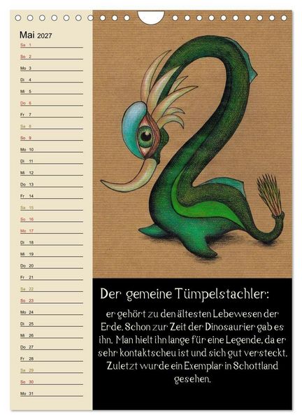 Produktbild: Fabelhafte Wesen / Geburtstagskalender (Wandkalender 2027 DIN A4 hoch), CALVENDO Monatskalender