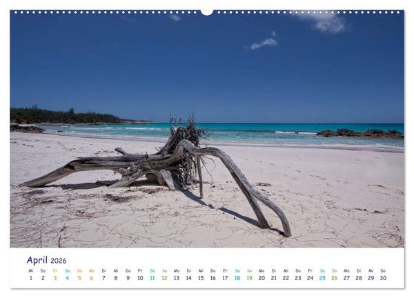 Produktbild: Bahamas-Eleuthera unterwegs am Lighthouse Beach (hochwertiger Premium Wandkalender 2026 DIN A2 quer), Kunstdruck in Hochglanz