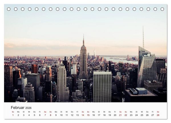 Produktbild: Traumstadt New York (Tischkalender 2026 DIN A5 quer), CALVENDO Monatskalender