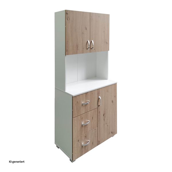 Produktbild: HTI-Living HTI-Living K&uuml;chenschrank Wei&szlig; Artisaneiche Blanca