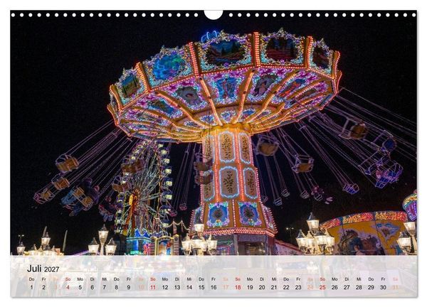 Produktbild: Lichterzauber auf dem Hamburger Dom (Wandkalender 2027 DIN A3 quer), CALVENDO Monatskalender