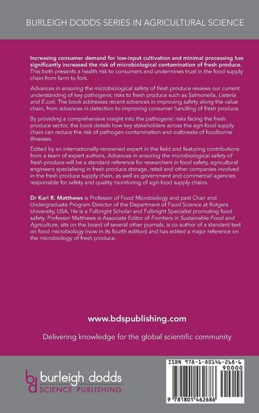 Produktbild: Advances in ensuring the microbiological safety of fresh produce