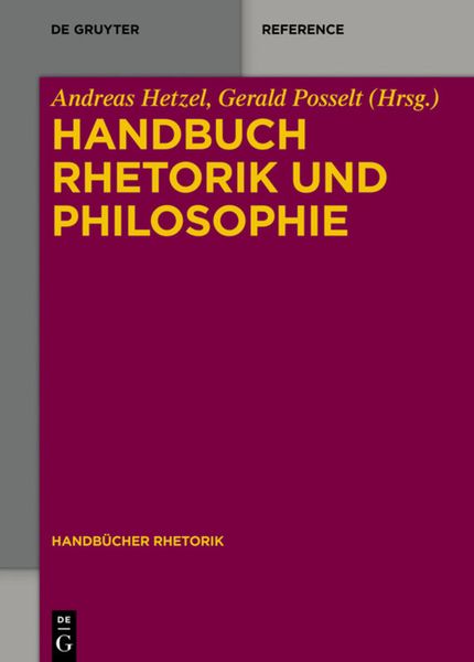 Produktbild: Handbuch Rhetorik und Philosophie