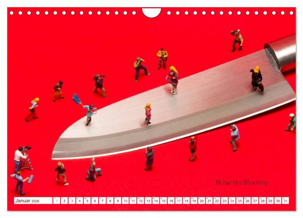 Produktbild: Erdbeerj&auml;ger ... und andere Mini-Welten (Wandkalender 2026 DIN A4 quer), CALVENDO Monatskalender