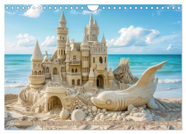 Produktbild: Sandkunstwerke - Einfach faszinierend (Wandkalender 2026 DIN A4 quer), CALVENDO Monatskalender
