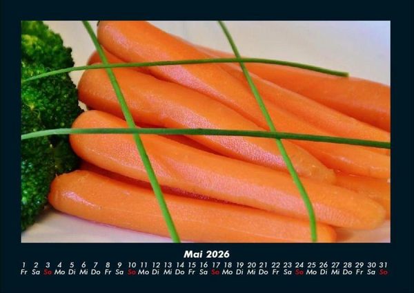 Produktbild: Gem&uuml;sekalender 2026 Fotokalender DIN A4