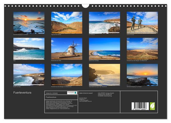 Produktbild: Fuerteventura (Wandkalender 2026 DIN A3 quer), CALVENDO Monatskalender