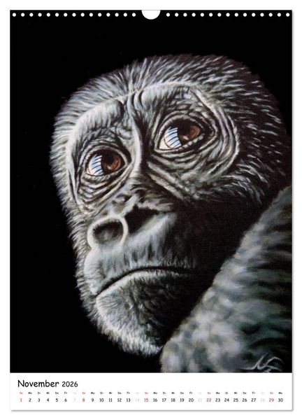 Produktbild: Wildlife Portraits (Wandkalender 2026 DIN A3 hoch), CALVENDO Monatskalender