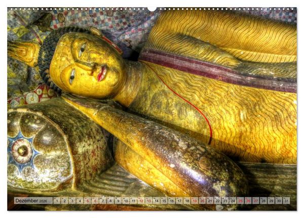 Produktbild: Sri Lanka - Tempel, Tee und Elefanten (Wandkalender 2026 DIN A2 quer), CALVENDO Monatskalender