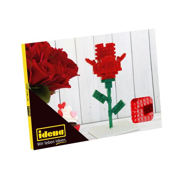 Produktbild: Idena Minibausteine Postkarte Rose