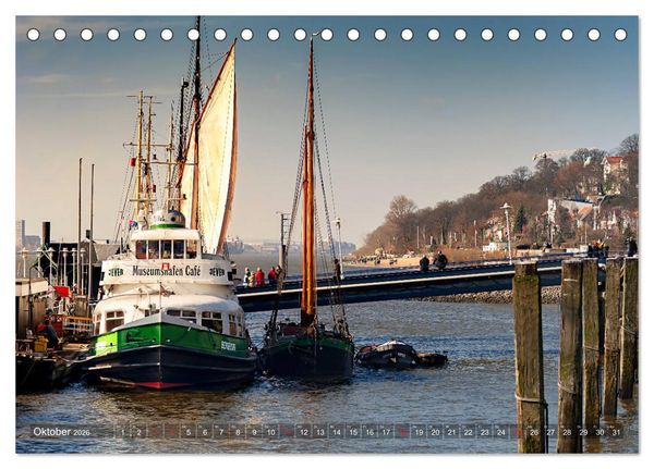 Produktbild: Hamburg Hafen (Tischkalender 2026 DIN A5 quer), CALVENDO Monatskalender