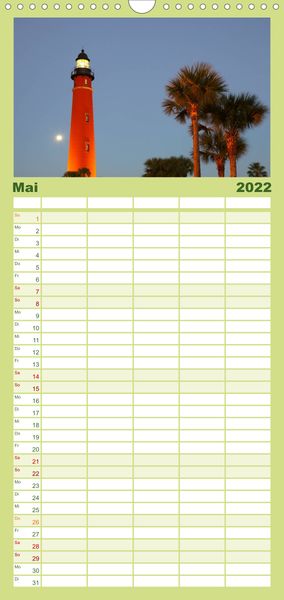 Produktbild: Familienplaner S&uuml;dosten der USA (Wandkalender 2022 , 21 cm x 45 cm, hoch)