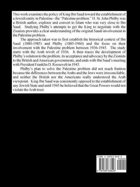 Produktbild: H. St. John Philby, IBN Saud and Palestine