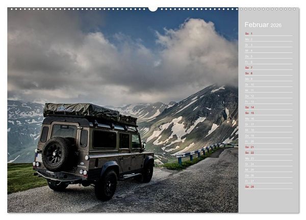 Produktbild: Mit dem 4x4 durch Europa (Wandkalender 2026 DIN A2 quer), CALVENDO Monatskalender
