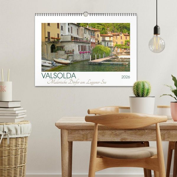 Produktbild: Valsolda. Malerische D&ouml;rfer am Luganer See (Wandkalender 2026 DIN A3 quer), CALVENDO Monatskalender
