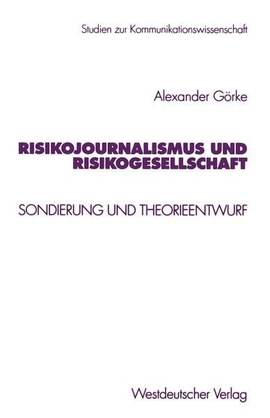 Produktbild: Risikojournalismus und Risikogesellschaft