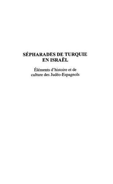 Produktbild: Sepharades De Turquie En Israel