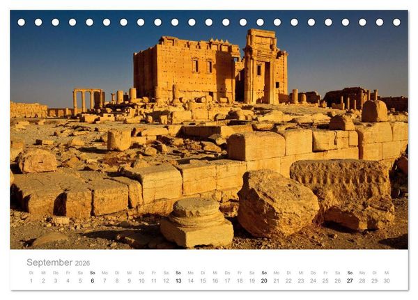 Produktbild: Syrien - Erinnerungen (Tischkalender 2026 DIN A5 quer), CALVENDO Monatskalender