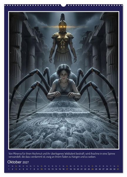 Produktbild: Metamorphosen in antiken Erz&auml;hlungen (Wandkalender 2027 DIN A2 hoch), CALVENDO Monatskalender