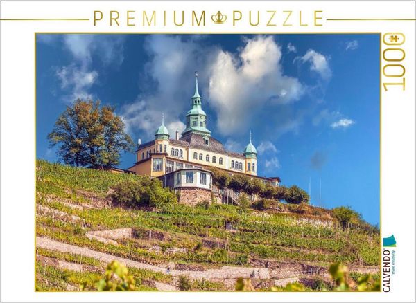 Produktbild: CALVENDO Puzzle Das Spitzhaus in Radebeul | 1000 Teile Lege-Gr&ouml;&szlig;e 64x48cm Foto-Puzzle f&uuml;r gl&uuml;ckliche Stunden