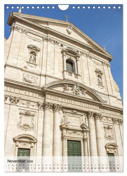 Produktbild: Kirchen in Rom (Wandkalender 2026 DIN A4 hoch), CALVENDO Monatskalender