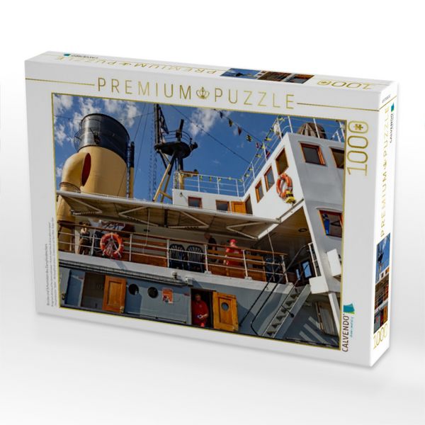 Produktbild: CALVENDO Puzzle Br&uuml;cke und Schornstein des Dampfeisbrechers | 1000 Teile Lege-Gr&ouml;&szlig;e 64x48cm Foto-Puzzle f&uuml;r gl&uuml;ckliche Stunden