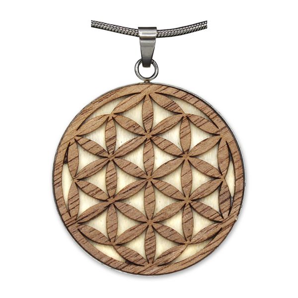 Produktbild: Holzschmuck "Waldzeichen" Blume des Lebens