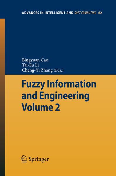 Produktbild: Fuzzy Information and Engineering Volume 2