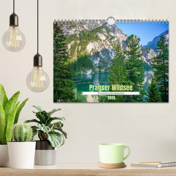 Produktbild: Pragser Wildsee - Traumziel in den Dolomiten (Wandkalender 2026 DIN A4 quer), CALVENDO Monatskalender