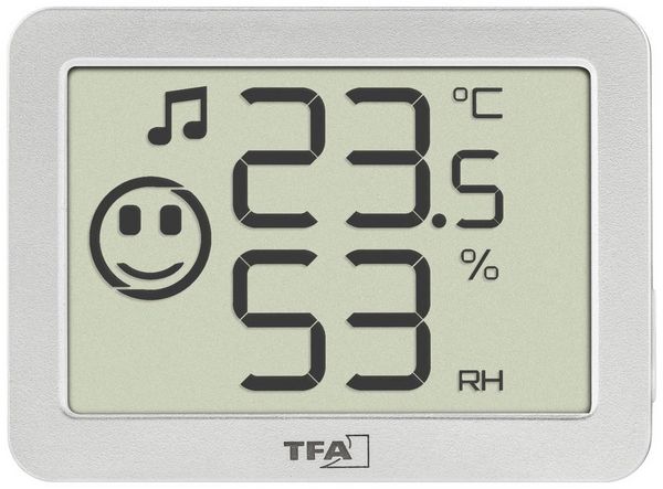 Produktbild: TFA Dostmann Thermo-/Hygrometer Wei&szlig; 30.5055.02