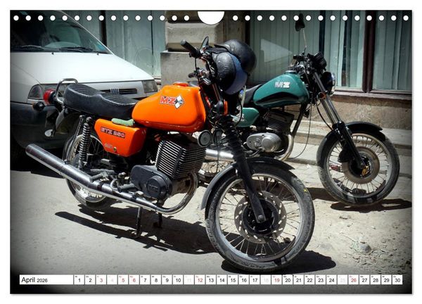Produktbild: Mythos MZ - Ein DDR-Motorrad auf Kuba (Wandkalender 2026 DIN A4 quer), CALVENDO Monatskalender