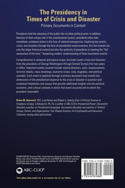 Produktbild: The Presidency in Times of Crisis and Disaster