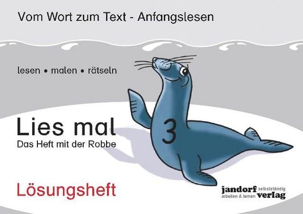 Produktbild: Lies mal Band 3 - Das Heft mit der Robbe (L&ouml;sungsheft)
