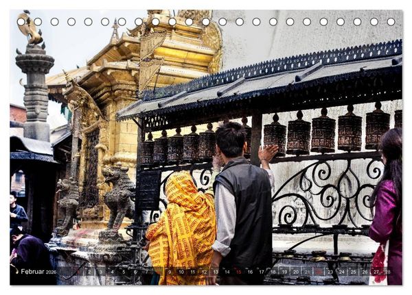Produktbild: NEPAL Bhaktapur Kathmandu (Tischkalender 2026 DIN A5 quer), CALVENDO Monatskalender