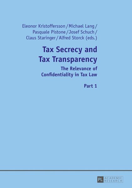 Produktbild: Tax Secrecy and Tax Transparency