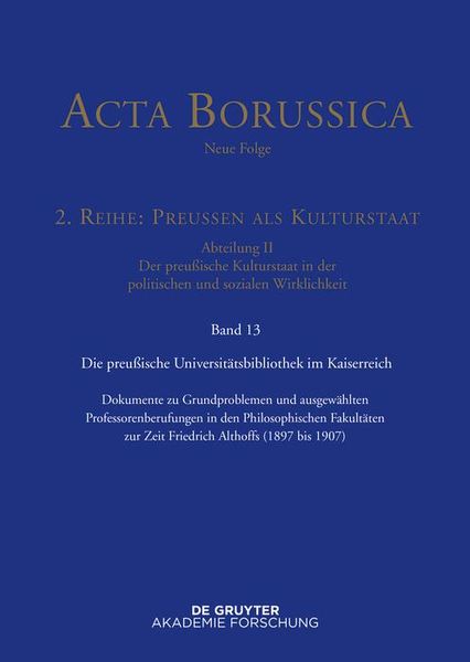 Produktbild: Preu&szlig;ische Universit&auml;tspolitik im Deutschen Kaiserreich