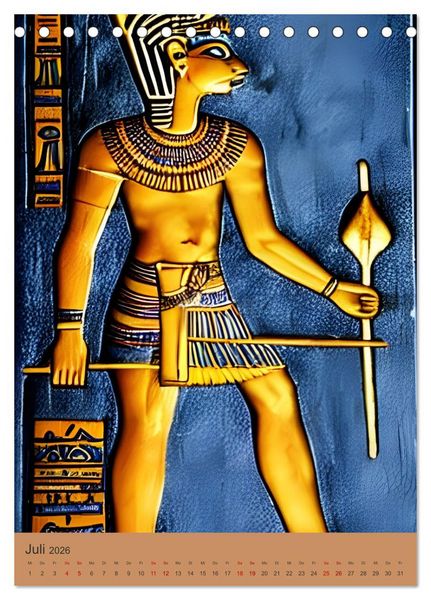 Produktbild: Altes &Auml;gypten - Computertr&auml;ume aus der KI (Tischkalender 2026 DIN A5 hoch), CALVENDO Monatskalender