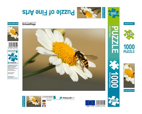 Produktbild: CALVENDO Puzzle Schwebfliege 1000 Teile Lege-Gr&ouml;&szlig;e 640 x 480 cm Foto-Puzzle Bild von Christine Wirges