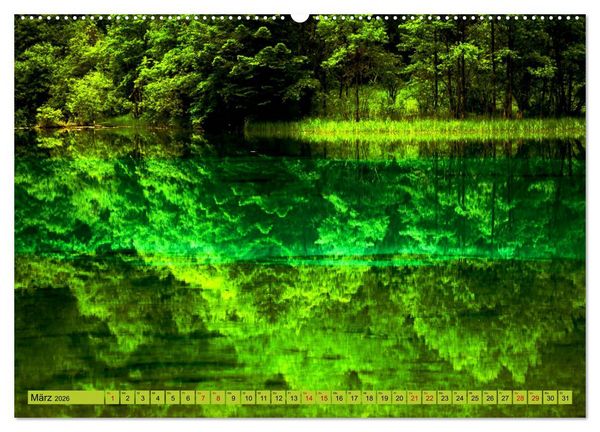 Produktbild: Die magischen Gew&auml;sser von Jiuzhaigou und Huanglong (Wandkalender 2026 DIN A2 quer), CALVENDO Monatskalender