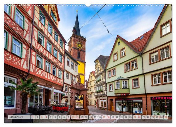 Produktbild: Wertheim Impressionen (hochwertiger Premium Wandkalender 2026 DIN A2 quer), Kunstdruck in Hochglanz