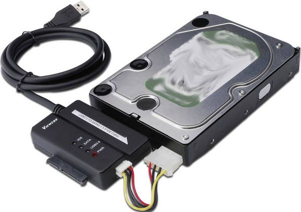 Produktbild: Digitus Festplatten Adapter [1x USB 3.2 Gen 1 Stecker A (USB 3.0) - 1x SATA-Kombi-Buchse 7+15pol., IDE-Buchse 40pol., IDE-Buchse 44pol.] 0.50 m