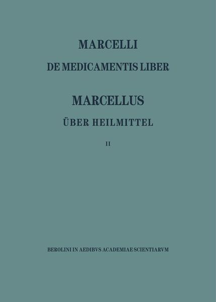 Produktbild: Marcellus - &Uuml;ber die Heilmittel 2