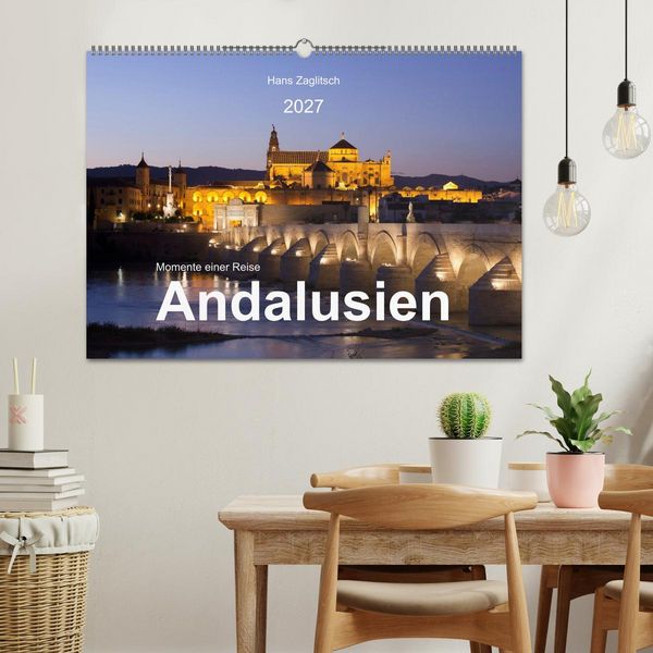 Produktbild: Momente einer Reise - Andalusien (Wandkalender 2027 DIN A2 quer), CALVENDO Monatskalender