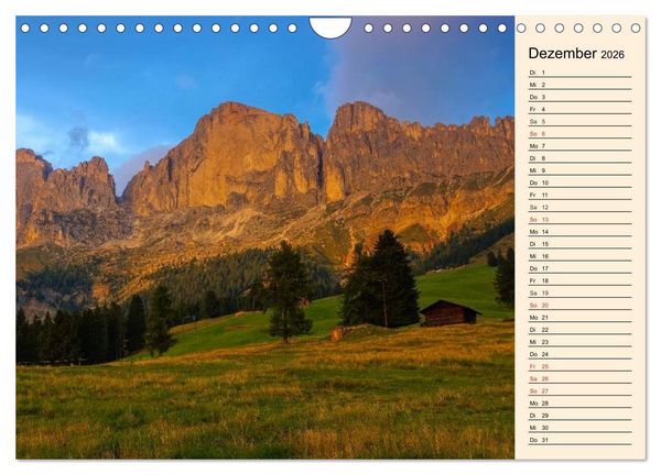 Produktbild: S&uuml;dtirol - Zwischen Ortler und Dolomiten (Wandkalender 2026 DIN A4 quer), CALVENDO Monatskalender