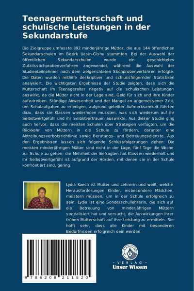Produktbild: Teenagermutterschaft und schulische Leistungen in der Sekundarstufe