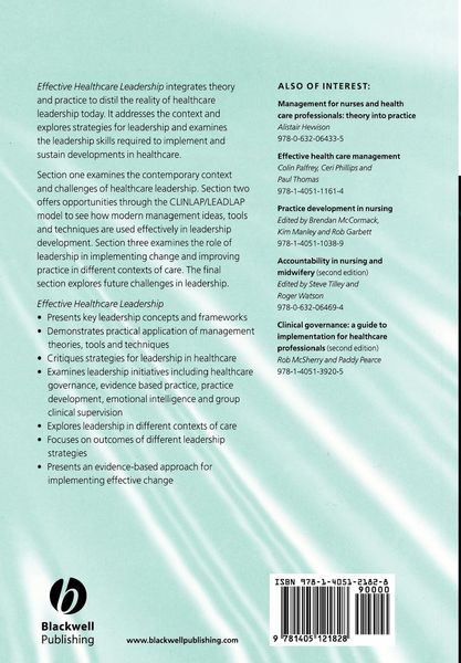 Produktbild: Effective Healthcare Leadership