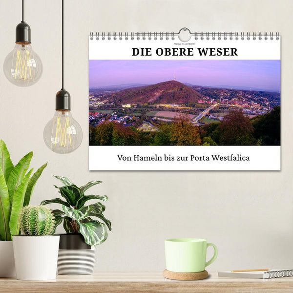 Produktbild: Die Obere Weser - von Hamel bis zur Porta Westfalica (Wandkalender 2027 DIN A4 quer), CALVENDO Monatskalender